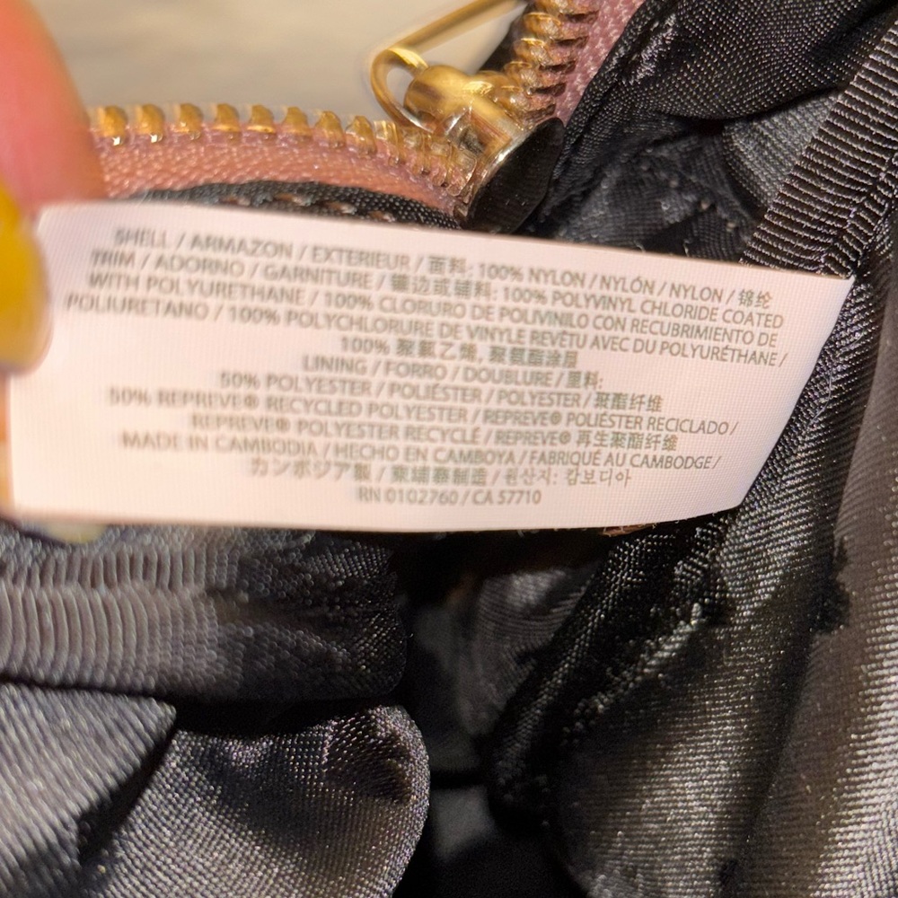 Kate Spade Mauve Mini Backpack with Black Straps- like new - Picture 10 of 12
